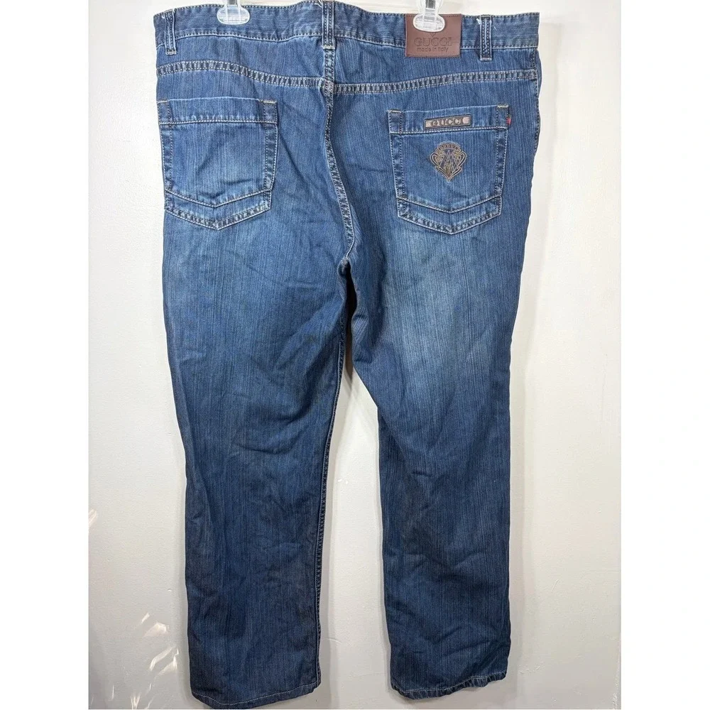 Authentic Gucci Made in Italy Blue Straight Leg Jeans Men's EU 42 Designer Denim